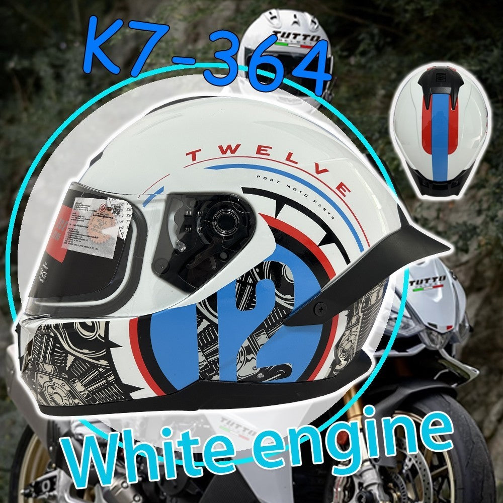 TUTTO K7 XL ส่งของแถมชิวหน้าฟรี หมวกกันน็อค กันหมอกทนต่อการสึกหรอ กันแสงสะท้อน（หมวกกันน็อคมอเตอร์ไซค์ หมวกกันน็อคเต็มใบ）