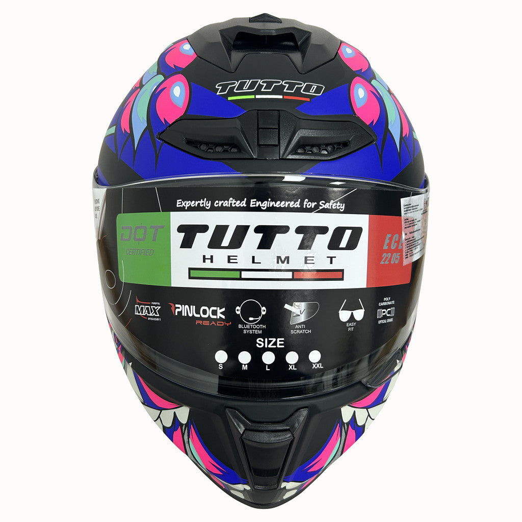 TUTTO K7 หมวกกันน็อก Motorcycle Helmet กันลม กันน้ำ กันแสงสะท้อน หมวกกันน็อคเต็มใบ หมวกกันน็อคมอเตอร์ไซค์