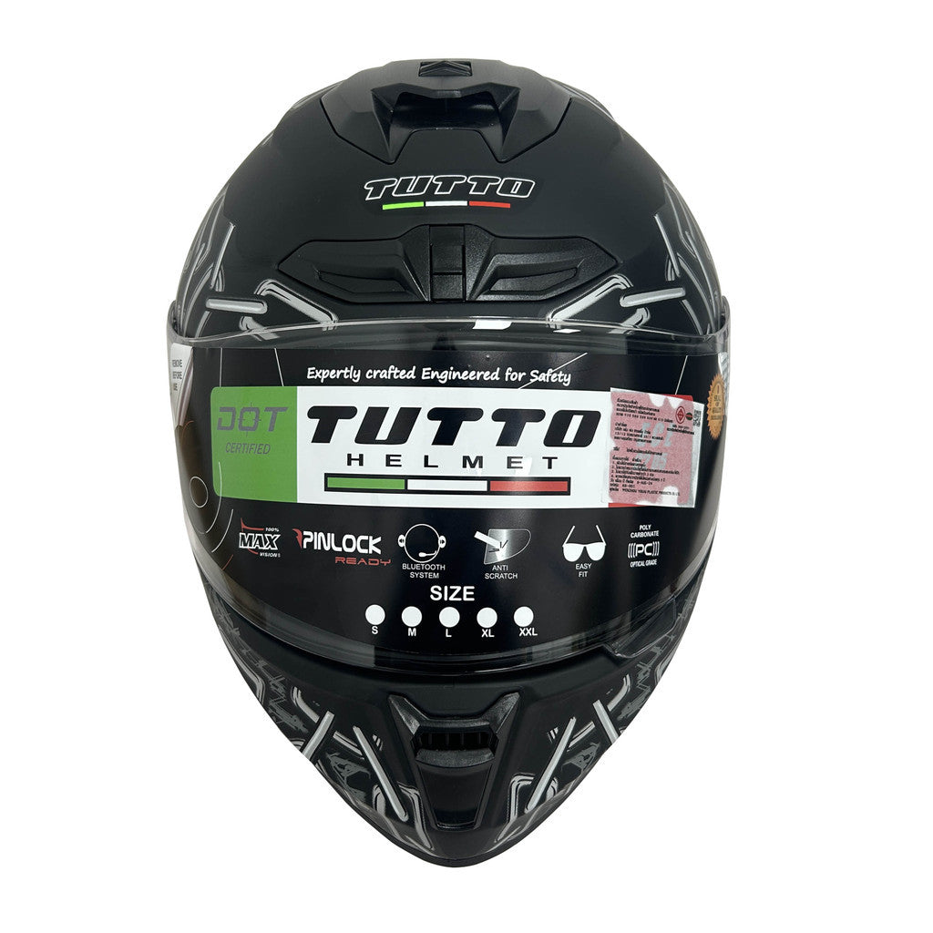 TUTTO K7 แถมฟรี3เด้ง มูลค่า700฿ หมวกกันน็อคเต็มใบ หมวกกันน็อคทรงสปอร์ต หมวกกันน็อคขี่มอเตอร์ไซค์