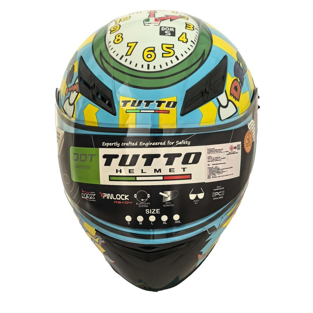 TUTTO K3 หมวกกันน็อค TUTTO ฟอร์มช่าง ทรงช่าง แว่น2ชั้น รุ่นขายดี