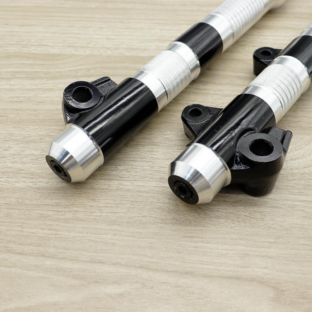 โช๊คโหลดเตี้ย 1คู่ เวฟ125 r/s/i บังลม โช๊คหน้า wave100 โหลด3.5นิ้ว กลึงCNC กลึงสวย เงาๆสวยๆ ไม่เป็นสนิม อัดน้ำมัน