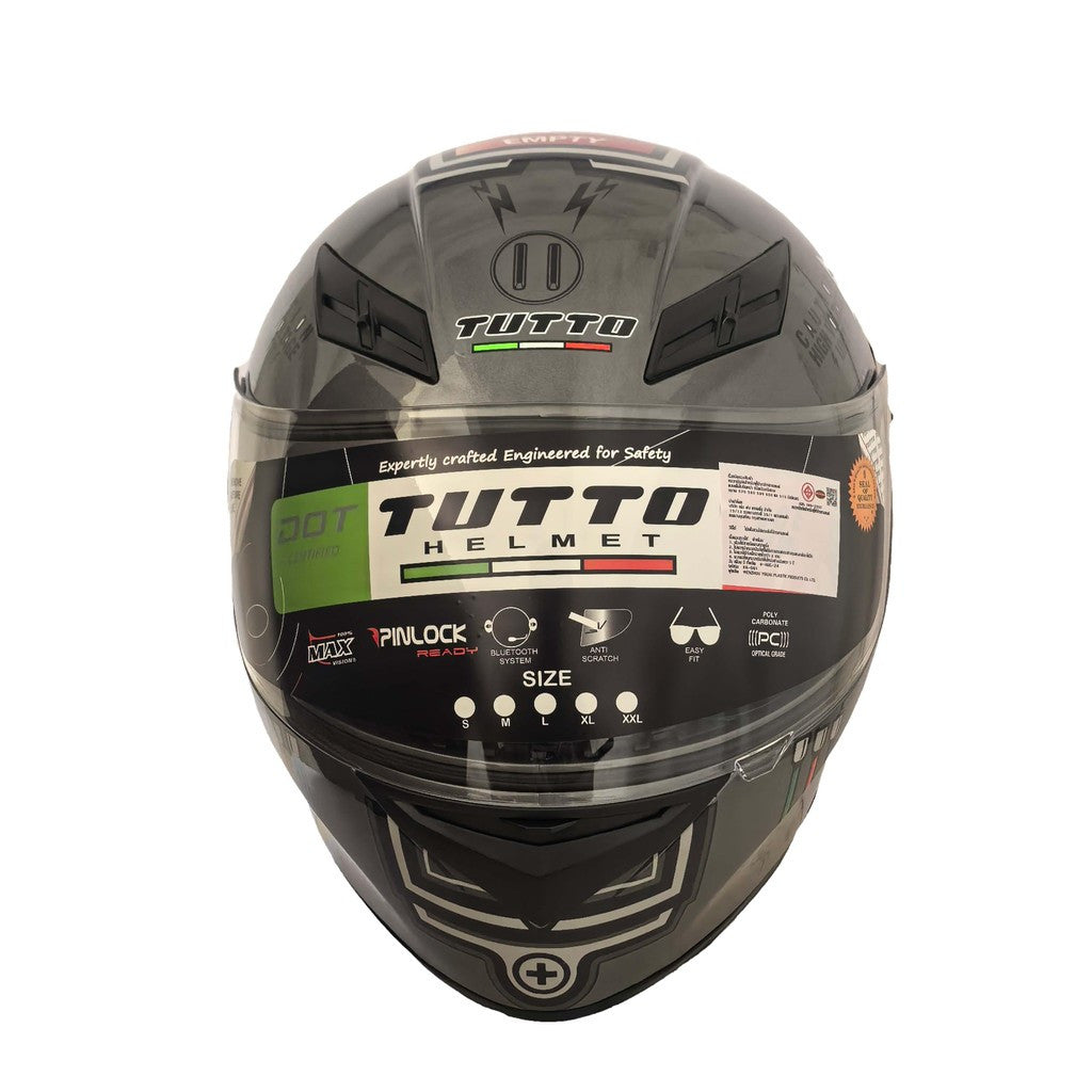 TUTTO K3 หมวกกันน็อคเต็มใบ N123 หมวกกันน๊อค รถจักรยานยนต์ แว่น2ชั้น ชิวใส