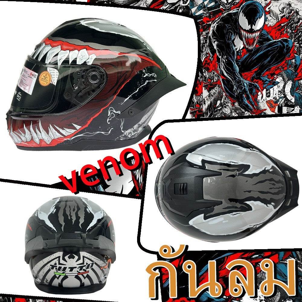 TUTTO K7 ขายดีที่สุด  รถจักรยานยนต์ หมวกกันน็อค หมวกกันน็อกเต็มใบ หมวกนิรภัย helmet