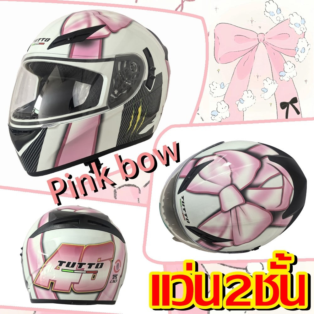 TUTTO K3 ขายดีที่สุด แถมฟรี3เด้ง มูลค่า700฿ หมวกกันน็อคเต็มใบ  หมวกกันน๊อค รถจักรยานยนต์ แว่น2ชั้น ชิวใส